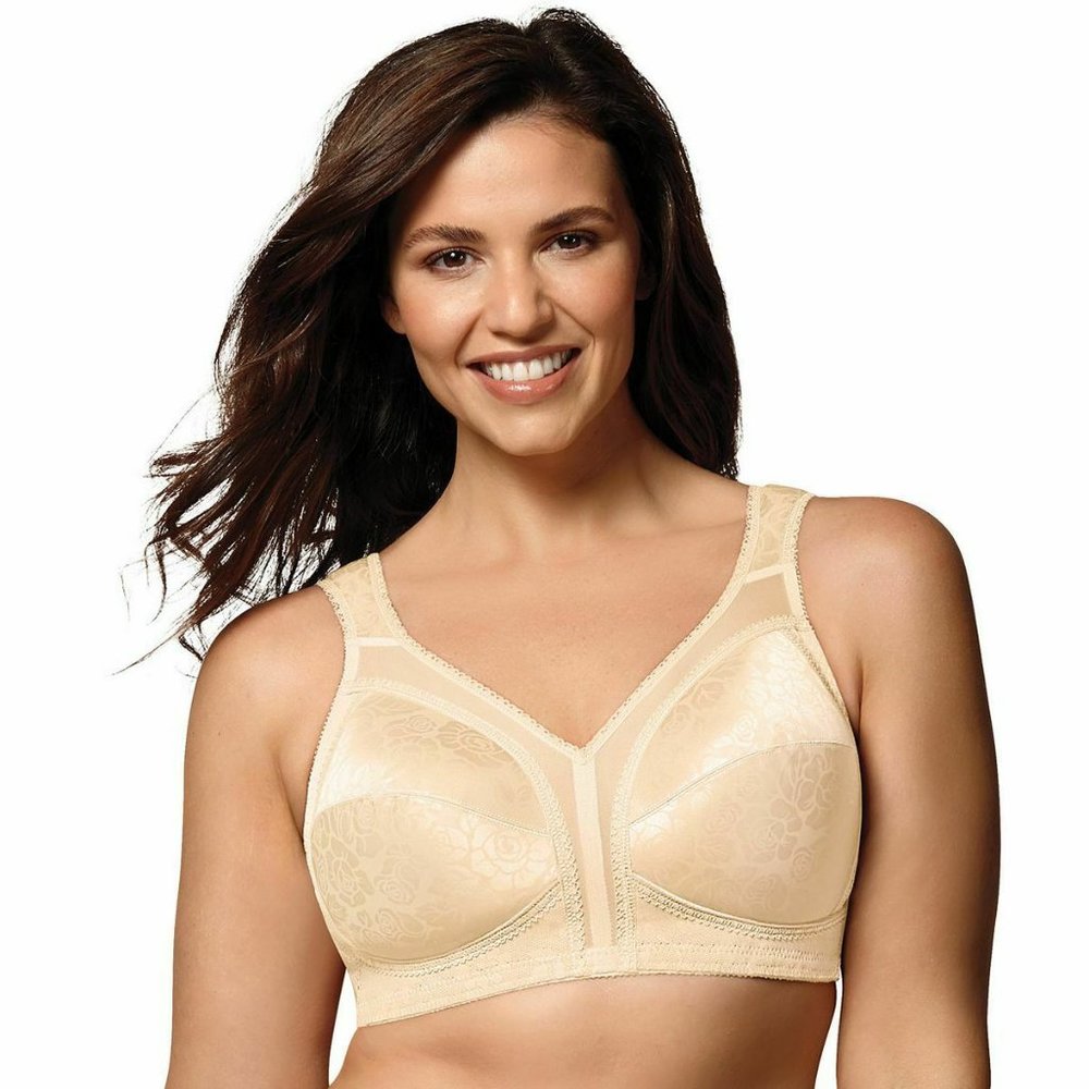 Playtex 18 Hour Ultimate Comfort Strap Full Figure Bra Size 38D Beige